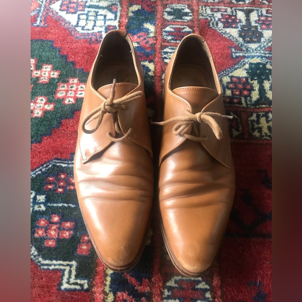 EVERLANE The Modern Oxford in Cognac - women’s 10